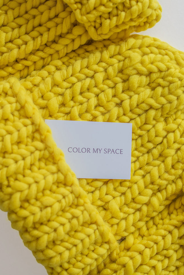 Color My Space I Beanie Merino yellow