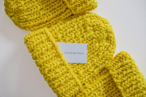 Color My Space I Czapka Merynos żółta