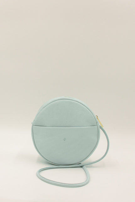 bolso nenufar piel azul bebe foto producto frontal