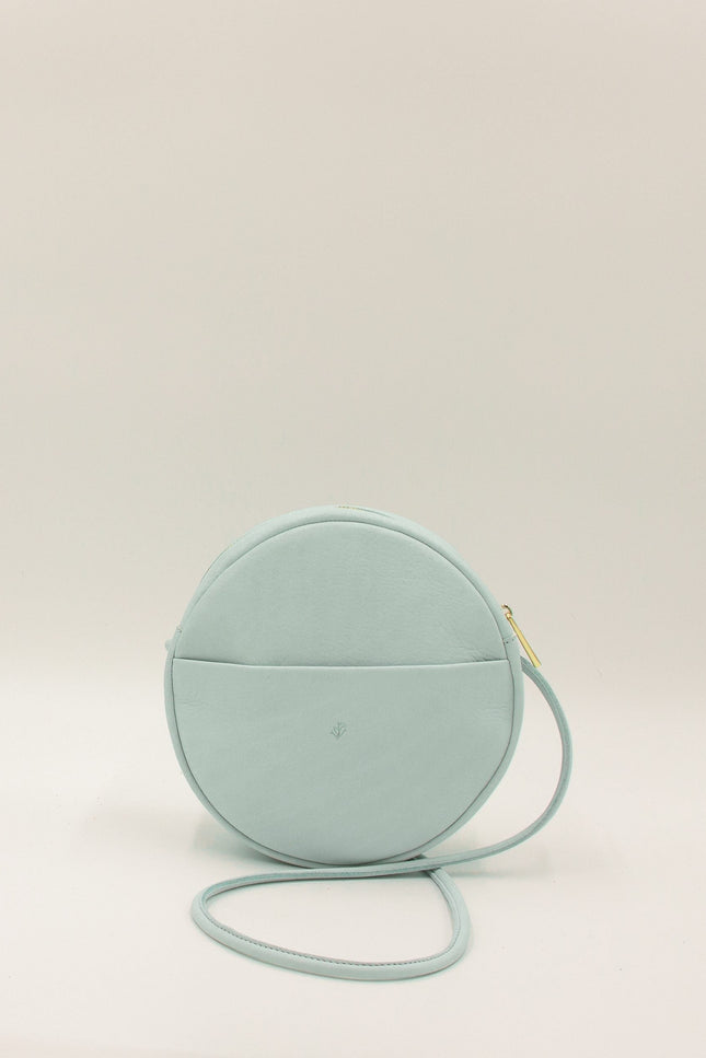 bolso nenufar piel azul bebe foto producto frontal