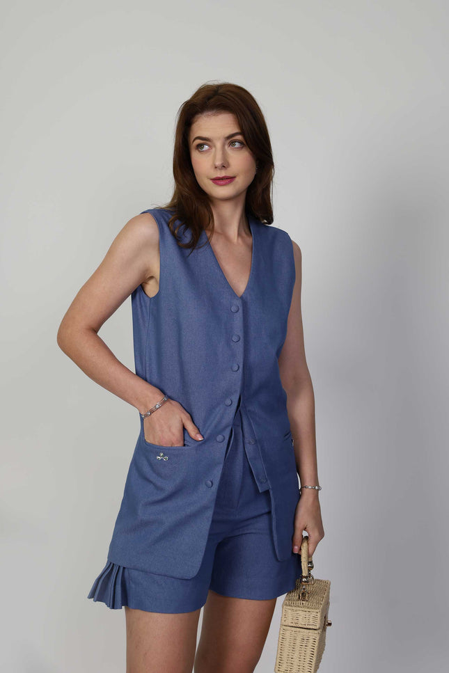 Muda Clothing | Top Regina blue