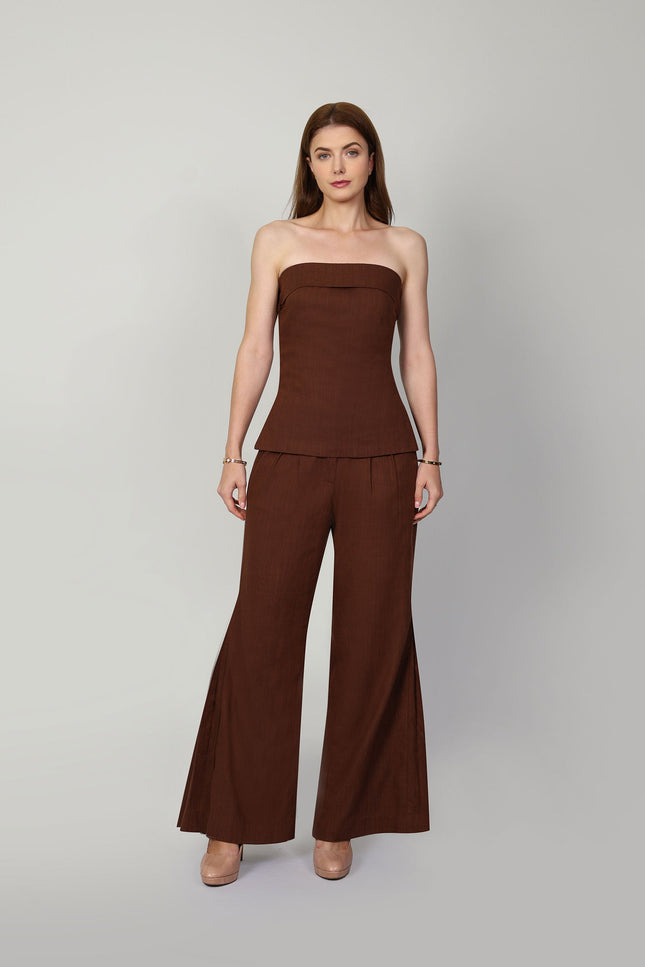 Muda Clothing | Wide Leg Trousers Samantha brown