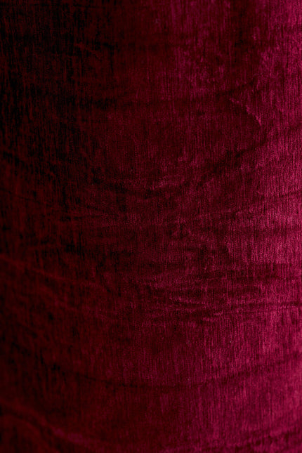 Louche London | Philo Wine Matte Velvet Midaxi Dress