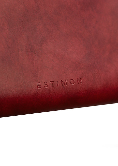 Estimon | Briefcase Bowling corn leather wine