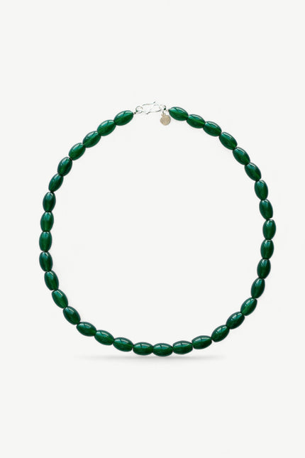 Miss Cecilia | Forest Agate Bead Necklace