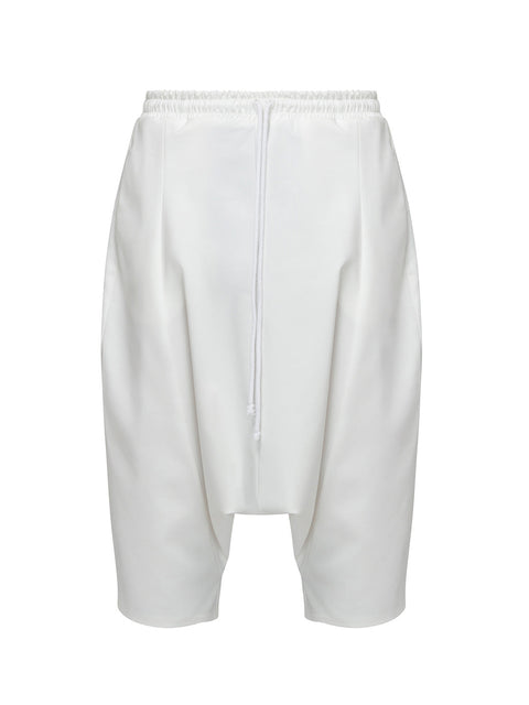 Alchemy | Androgyniczne białe spodnie haremowe