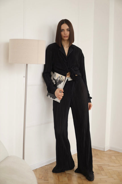 BÚDZIKO | AMELIA CREAMY PLEATED SHIRT