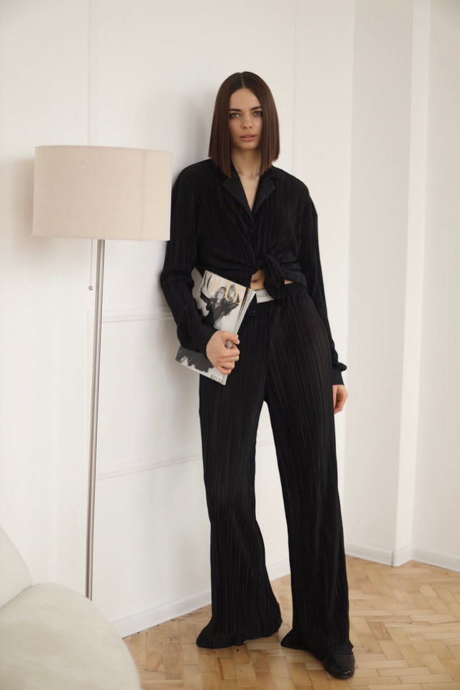 BÚDZIKO | AMELIA CREAMY PLEATED SHIRT