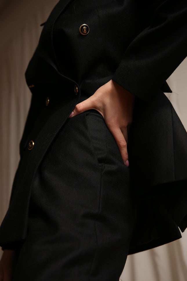BÚDZIKO | LIMITED EDITION ROYAL BLACK WOOLEN SUIT