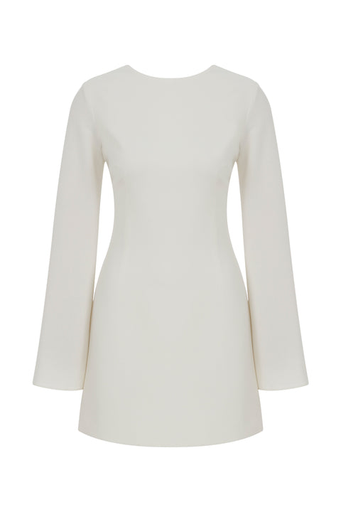 Nazli Ceren | Ira Tie-Back Mini Dress white