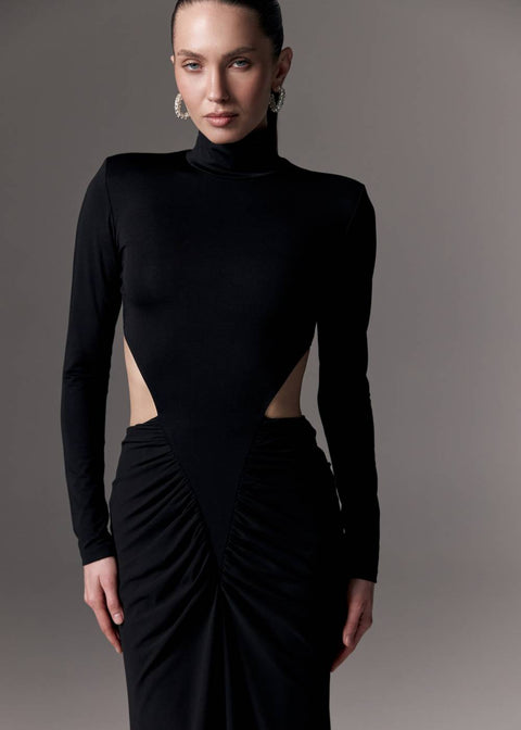 Kolosova | Sukienka maxi z długimi rękawami