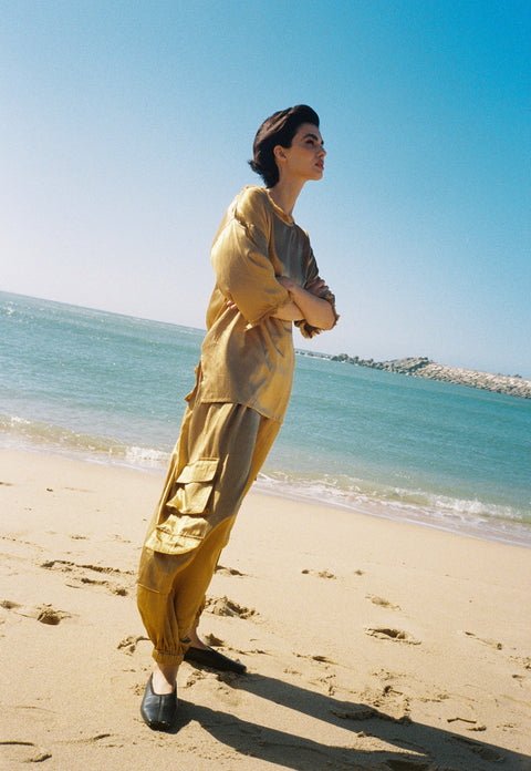 A Perfect Nomad | Spodnie Cargo z szerokimi nogawkami