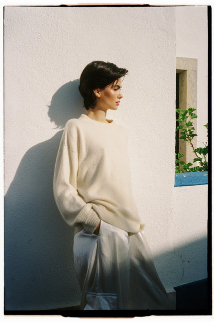 A Perfect Nomad | Luźna bluza z czesanego kaszmiru