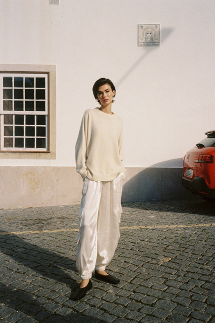 A Perfect Nomad | Luźna bluza z czesanego kaszmiru