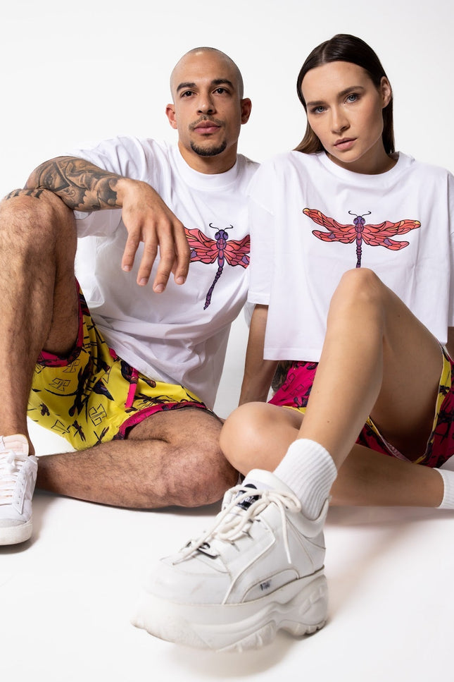 Janara Jones | Krótki T-shirt koszulka z motywem ważki
