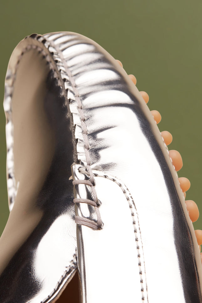 O2 Monde | Loafers Jane metallic silver