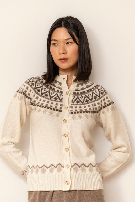 Bel Cashmere | Cardigan Kaia crudo