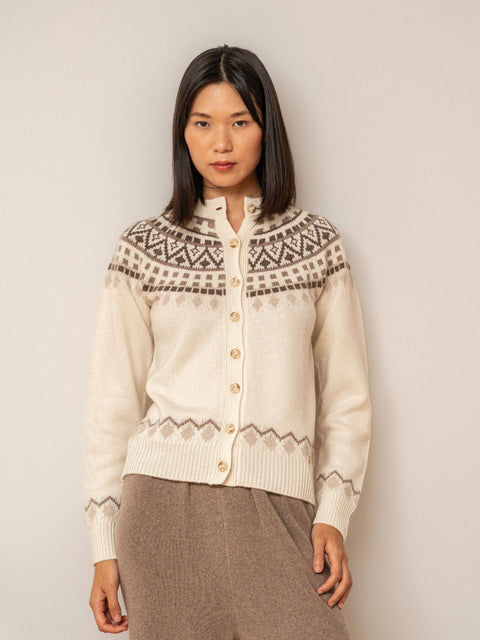 Bel Cashmere | Cardigan Kaia crudo