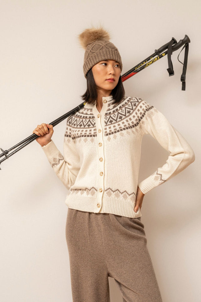 Bel Cashmere | Kardigan Kaia biały