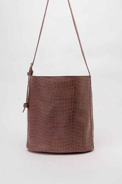 JUAN-JO I Bolso Cubo Piel Negro Bucket