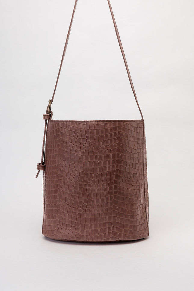 JUAN-JO I Bolso Cubo Piel Negro Bucket