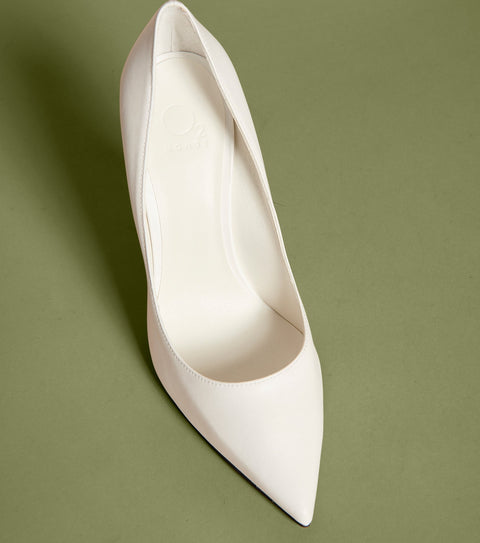 O2 Monde | Pumps Judi white velvet