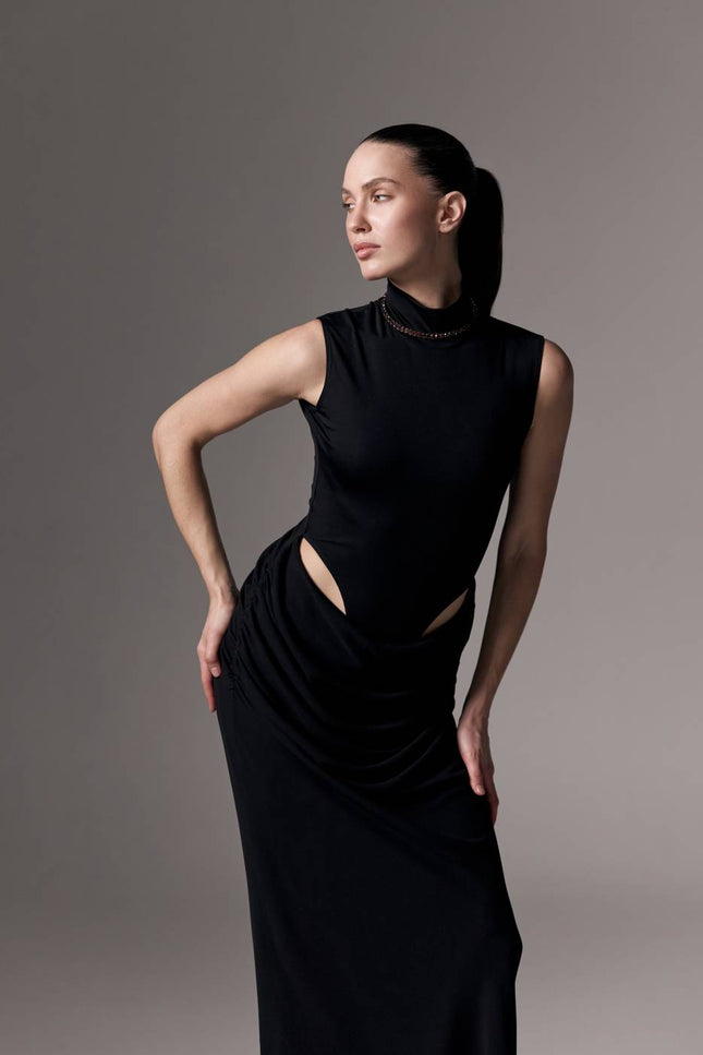 Kolosova | High-Cut Bodysuit Dress