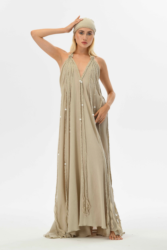 Zhenabia | Kısmet Dress in Beige