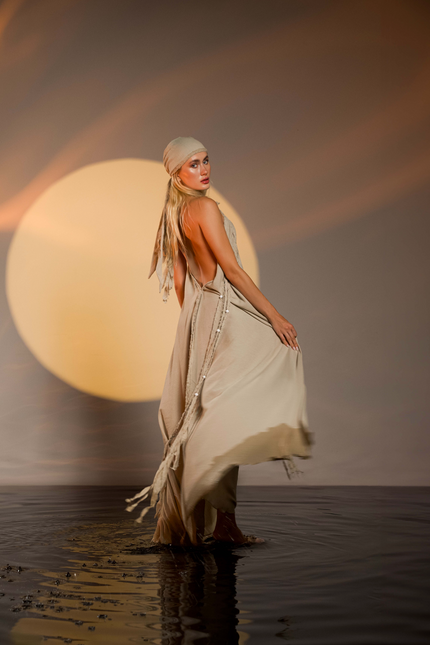 Zhenabia | Kısmet Dress in Beige