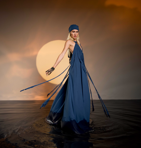 Zhenabia | Kısmet Dress in Blue