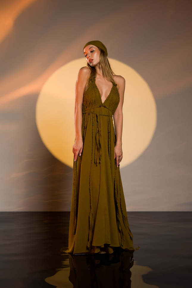 Zhenabia | Kısmet Dress in Cumin