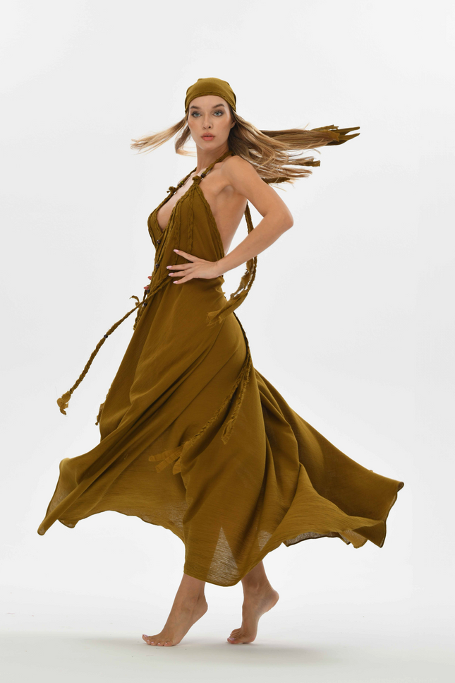 Zhenabia | Kısmet Dress in Cumin