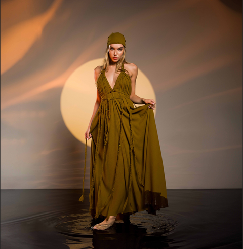 Zhenabia | Kısmet Dress in Cumin