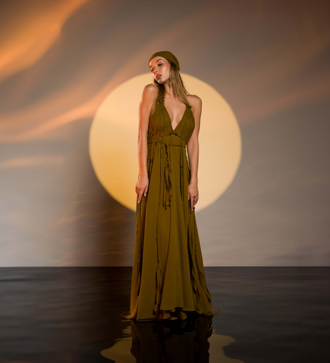 Zhenabia | Kısmet Dress in Cumin