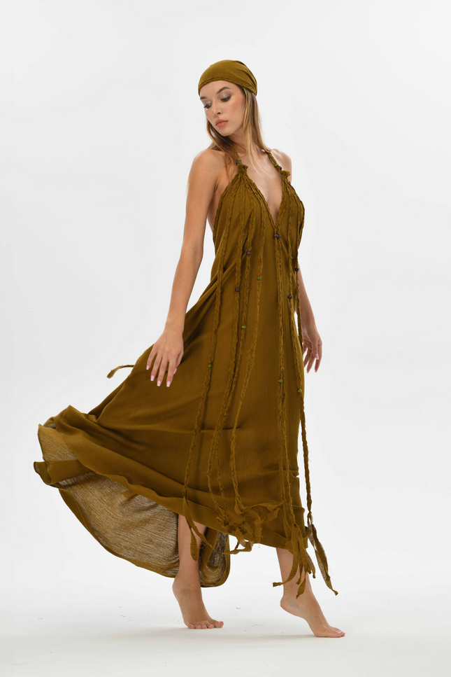 Zhenabia | Kısmet Dress in Cumin