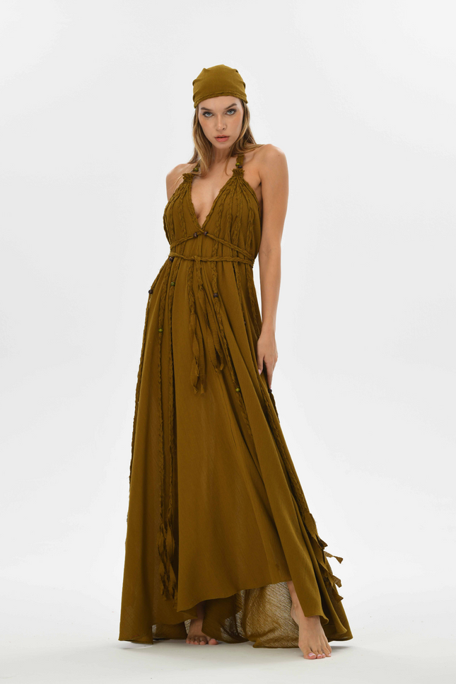 Zhenabia | Kısmet Dress in Cumin