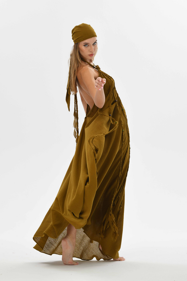 Zhenabia | Kısmet Dress in Cumin
