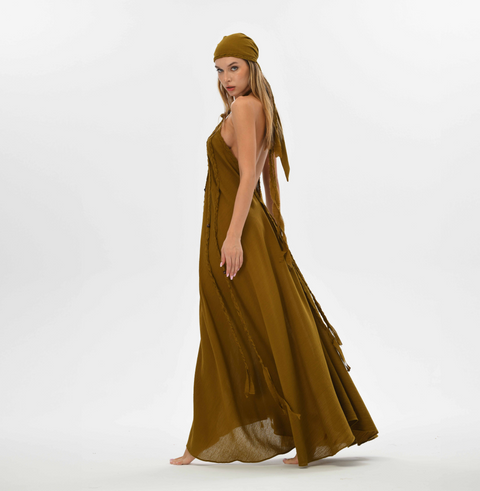 Zhenabia | Kısmet Dress in Cumin