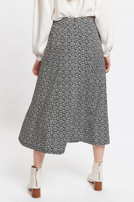 Louche Kiyo Candy Bud Print Midi Skirt - Back