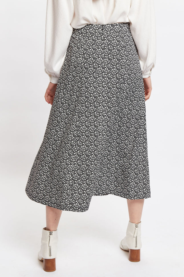 Louche Kiyo Candy Bud Print Midi Skirt - Back