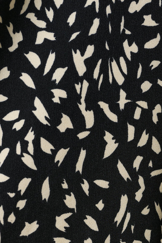 Kiyo Black Geo 11 Printed Midi Skirt - Styled