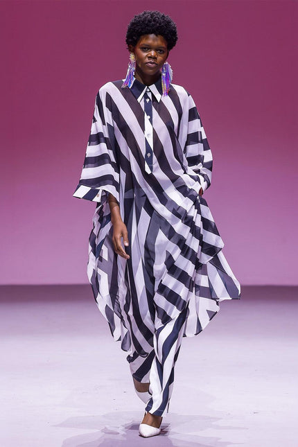 Kaftan Black & White – maxjenny!