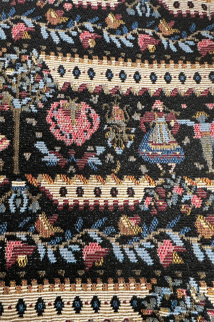 Kent Heirloom Jacquard print - Black