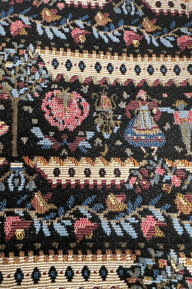 Kent Heirloom Jacquard print - Black