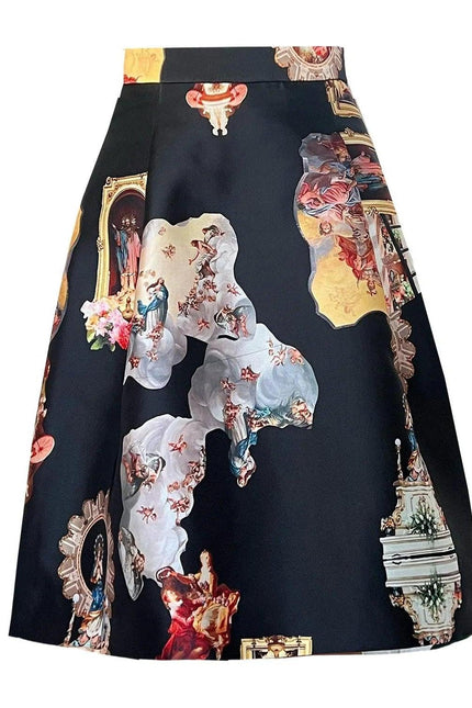 Knee-Length Skirt - Sicily Black