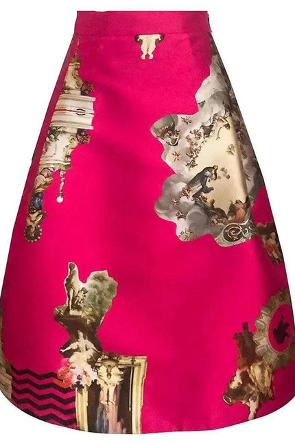 Knee-Length Skirt - Sicily Hot Pink