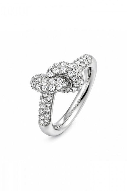 Knot Crystal Ring Clear/Silver