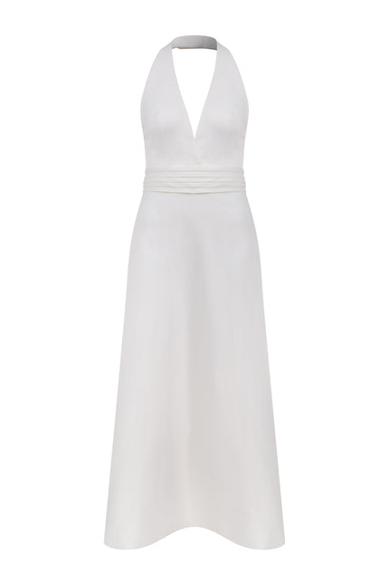 Nazli Ceren | Lauryn Midi Dress in Vanilla Ice