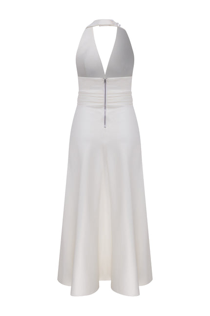 Nazli Ceren | Lauryn Midi Dress in Vanilla Ice