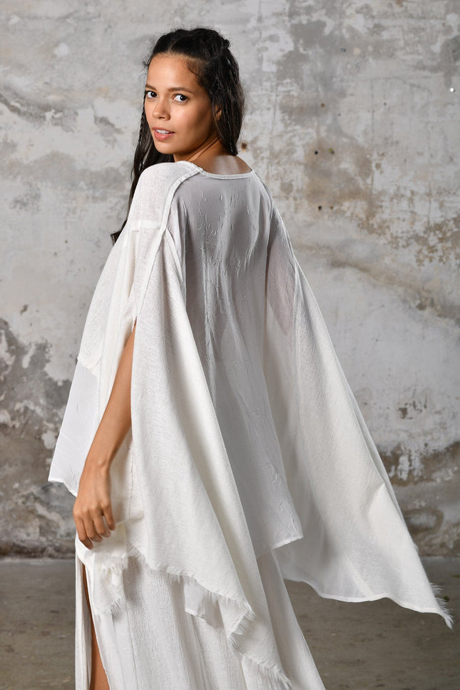 Zhenabia | Leila Top in White